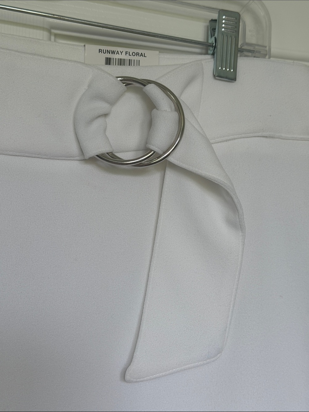 INC Mid Rise Wide Leg Cropped Pants Culottes White NWT Size 14 - Picture 5 of 15